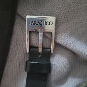 Parasuco Black Leather Belt 36
